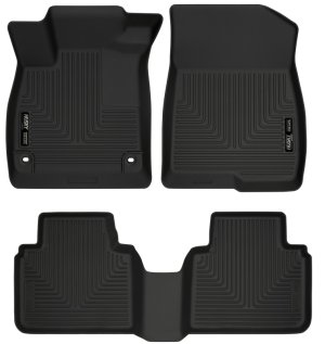 Honda Accord Floor Liners - Front & 2nd Seat - Husky Liners - WeatherBeater - Black - `18-`27